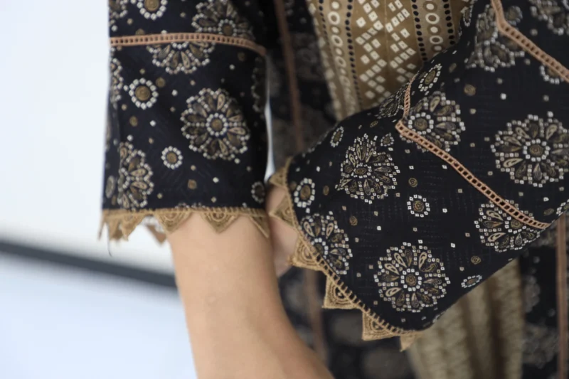 Stitched Lightweight Lawn Suit - Image 2