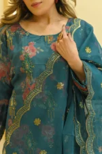 3-Piece Chiffon Embroidered Suit - Image 2