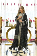 3-Piece Chiffon Embroidered Suit