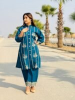 2-Piece Cotton Embroidered Co-Ord Set