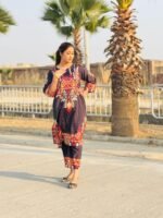 2-Piece Cotton Embroidered Co-Ord Set - Image 3