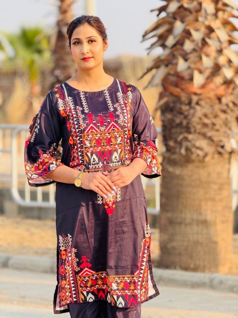 2-Piece Cotton Embroidered Co-Ord Set