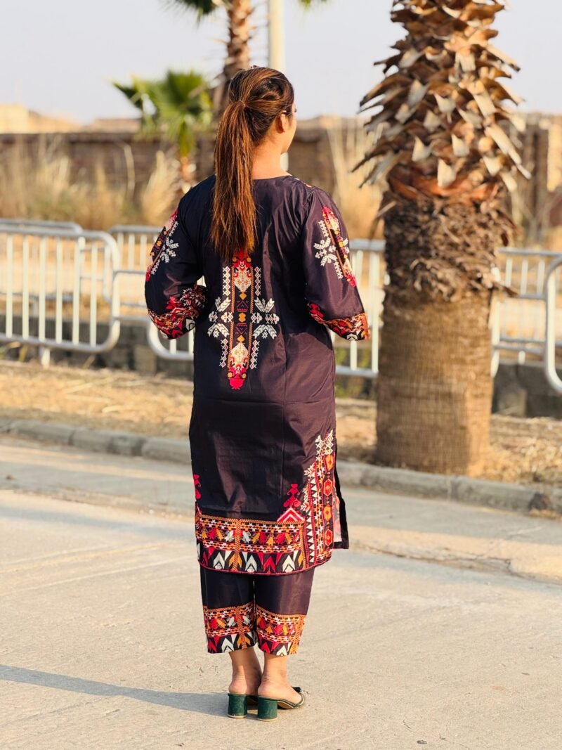 2-Piece Cotton Embroidered Co-Ord Set - Image 4