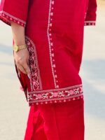 2-Piece Cotton Embroidered Co-Ord Set - Image 2