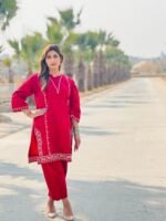 2-Piece Cotton Embroidered Co-Ord Set - Image 4