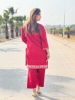 2-Piece Cotton Embroidered Co-Ord Set - Image 3