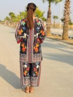 2-Piece Silk Co-Ord with Mirror Work - Image 3