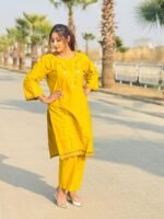 2-Piece Co-Ord Set in Cotton with Embroidery - Image 3