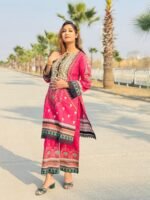 2-Piece Co-Ord Set in Cotton with Embroidery