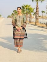 2-Piece Co-Ord Set in Cotton with Embroidery