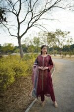 3-Piece Cotton Embroidered Dress - Image 4